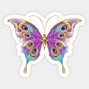 Jewelry Butterfly Peacock Sticker